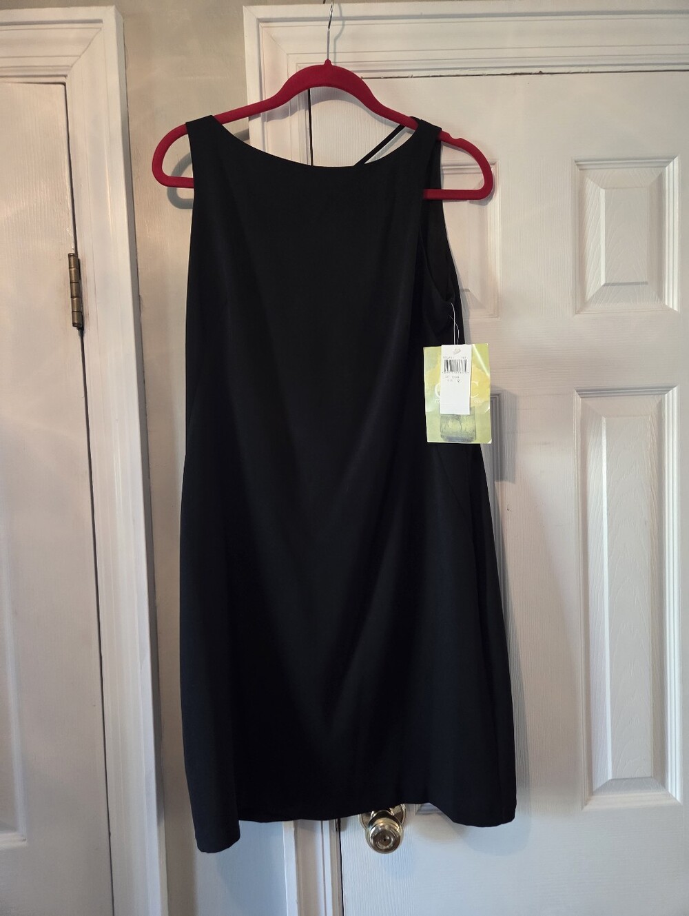 Caren Desiree Company Classic Black Sleeveless Shift Dress NWT